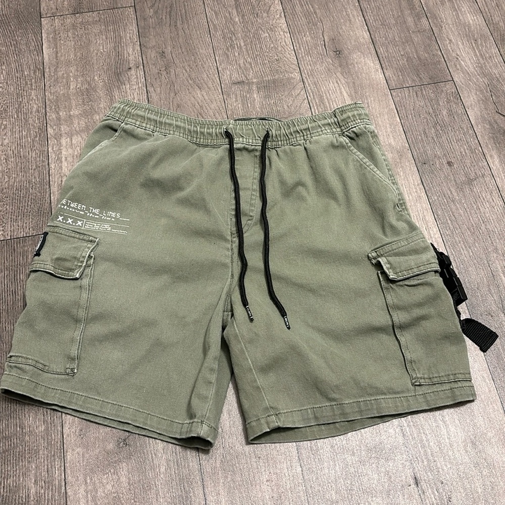 Green Cargo Shorts